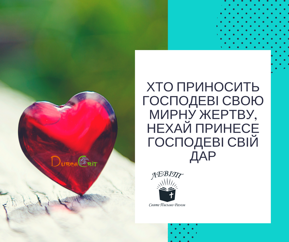 Читаємо Святе Письмо разом. Левіт 7