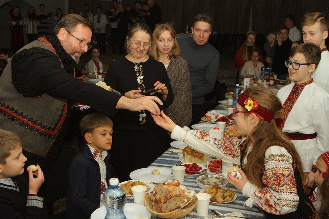 Святвечір для багатодітних родин у Патріаршому соборі
