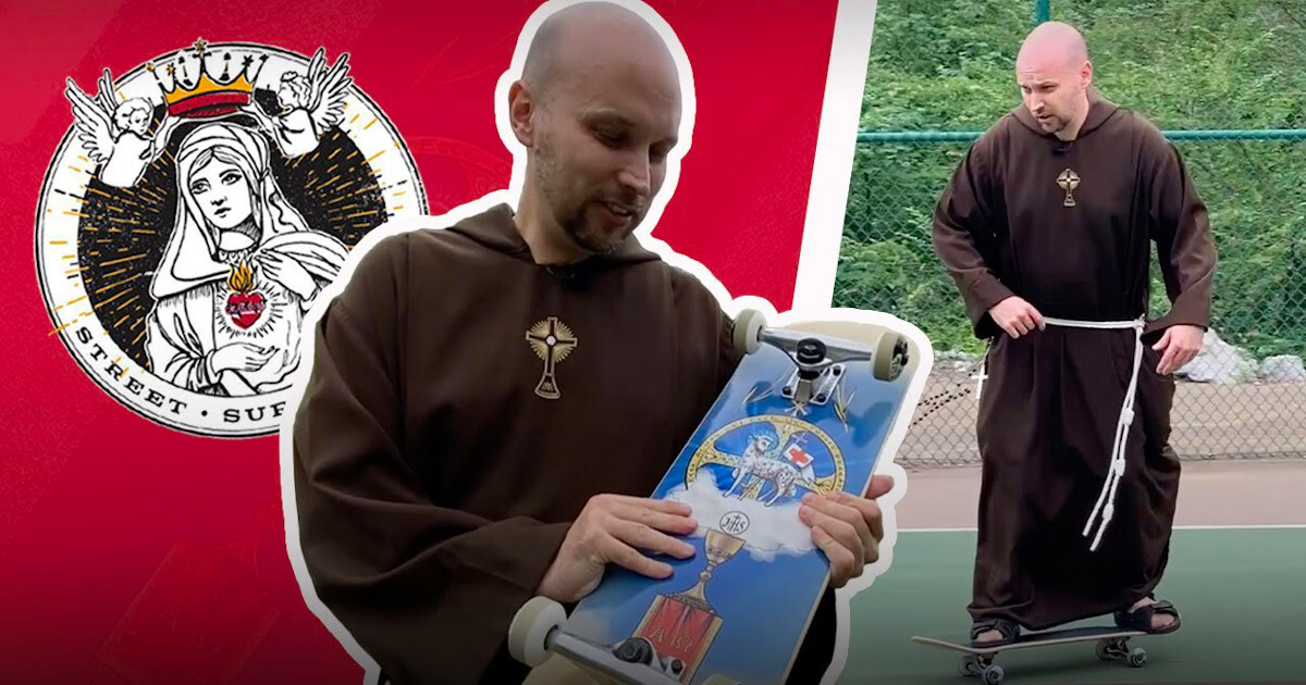 Священик-скейтбордист зі "святою графікою" на дошці