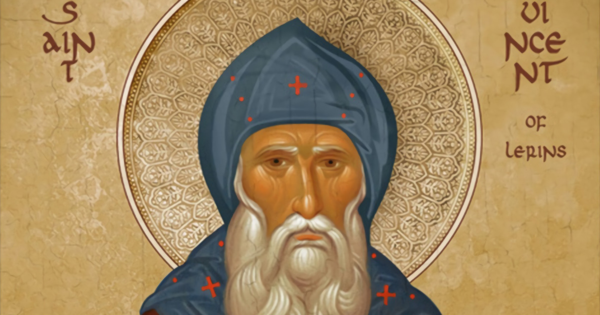 Св. Вінсент Леринський: Доктрина Церкви може розвиватись, але не змінюватись